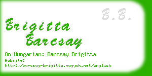 brigitta barcsay business card